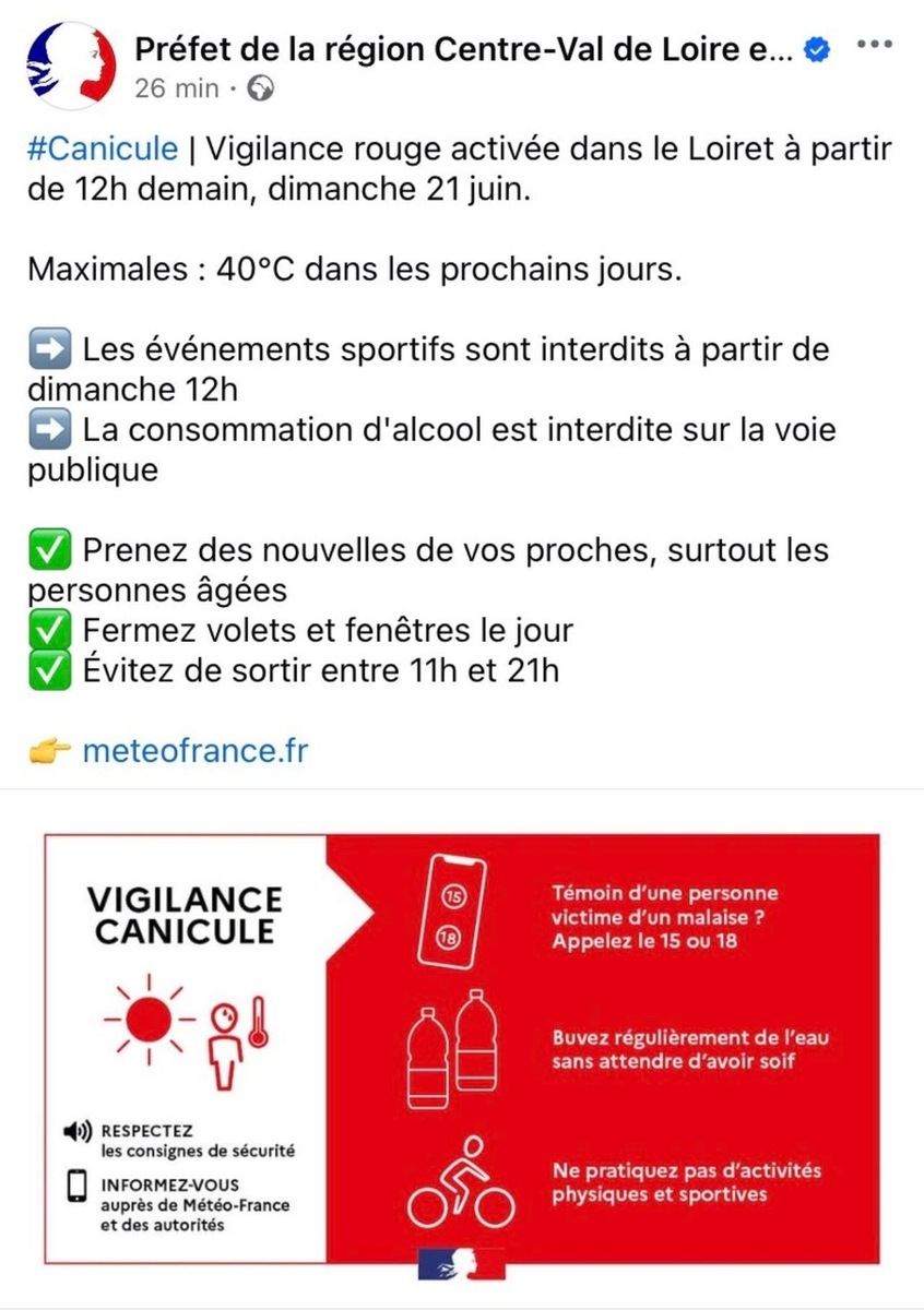 Vague de chaleur : les mesures nécessaires