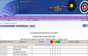 Calendrier Hivernal 2022
