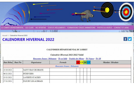 Calendrier Hivernal 2022